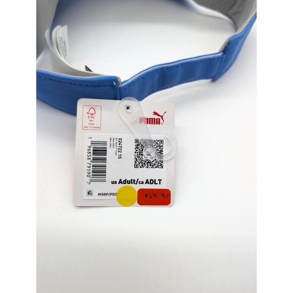 Puma‎ Golf Visor Women's OS Adjustable Hat Men's Unisex Gorpcore Golf Sports NEW - Picture 6 of 6